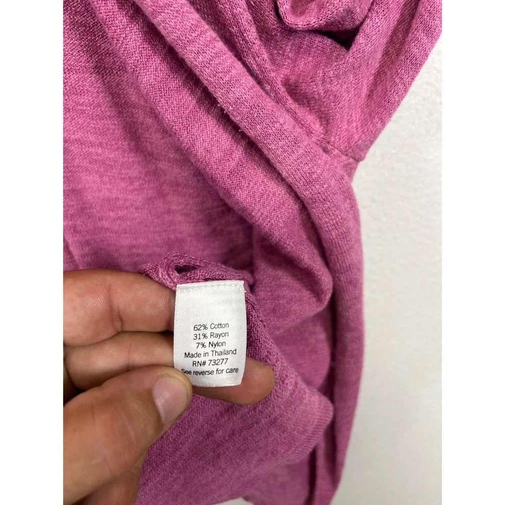 Croft & Barrow GrandmaCore Minimalist Womens XL Pink Open Front Cardigan Sweater